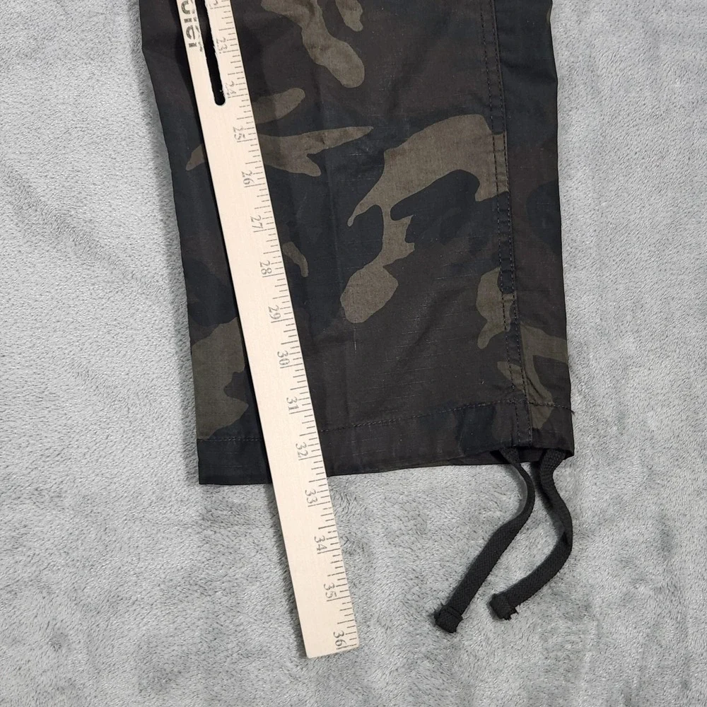 Wallace & Barnes Pants Mens 31x31 Green Camo Cargo Drawstring Hem Workwear